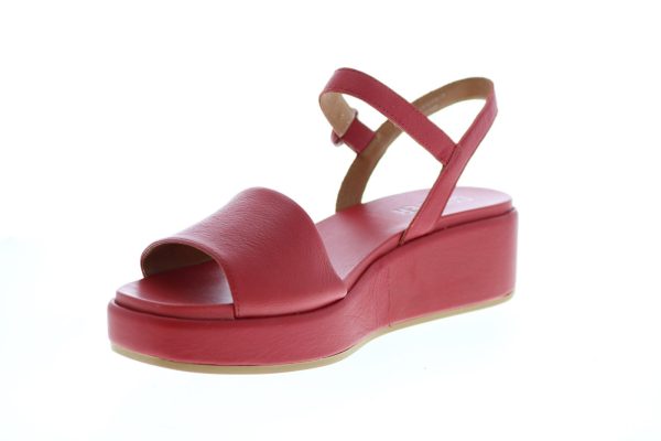 Camper Misia K200564-019 Womens Red Leather Strap Slingback Sandals Shoes Online now - Image 4