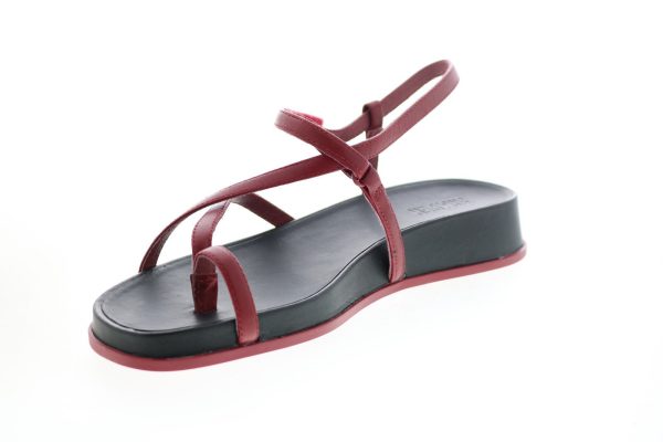 Camper Atonik K200789-003 Womens Red Leather Slingback Sandals Shoes Online Sale - Image 4