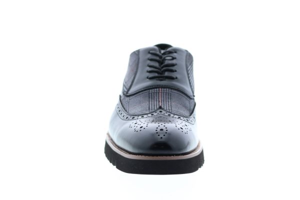 Stacy Adams Baxley 25217-001 Mens Black Leather Wingtip Oxfords Shoes Cheap - Image 3
