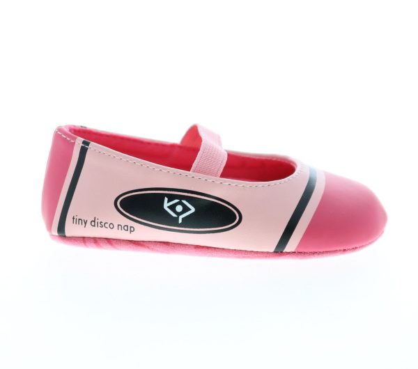 Katy Perry The Baby Crayon 34PK0024-LTP Toddler Pink Ballet Flats Shoes For Discount