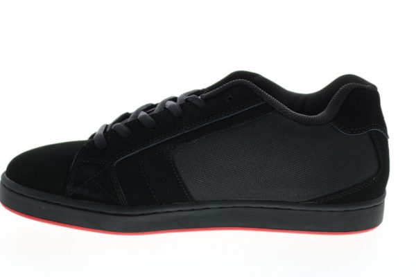DC Net 302361-XKKR Mens Black Nubuck Skate Inspired Sneakers Shoes For Discount - Image 5