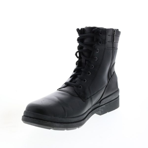 Clarks Kimball Rise 26120951 Mens Black Leather Lace Up Casual Dress Boots Hot on Sale - Image 4