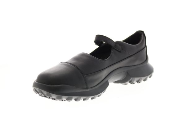 Camper Crclr K201132-001 Womens Black Leather Strap Mary Jane Flats Shoes Online Sale - Image 4