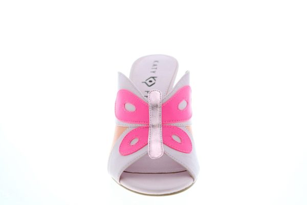 Katy Perry The Kirra Womens Pink Synthetic Slip On Mules Heels Shoes Supply - Image 3