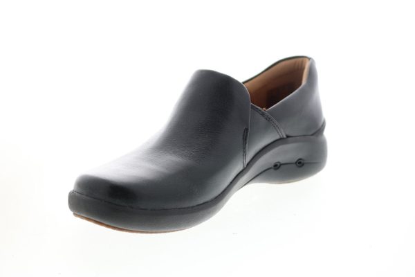 Clarks Un Loop 2 Step 26144352 Womens Black Leather Loafer Flats Shoes Discount - Image 4