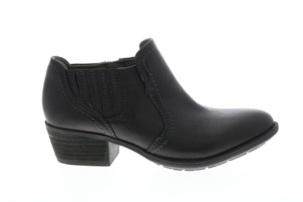 Earth Peak Peru Leather Womens Black Leather Ankle & Booties Boots on Sale