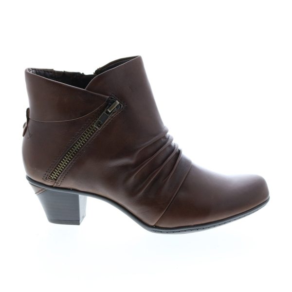 Earth Pegasus Boot Womens Burgundy Wide Leather Ankle & Booties Boots Online now