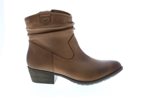 Earth Peak Pioneer Leather Womens Brown Leather Ankle & Booties Boots Cheap