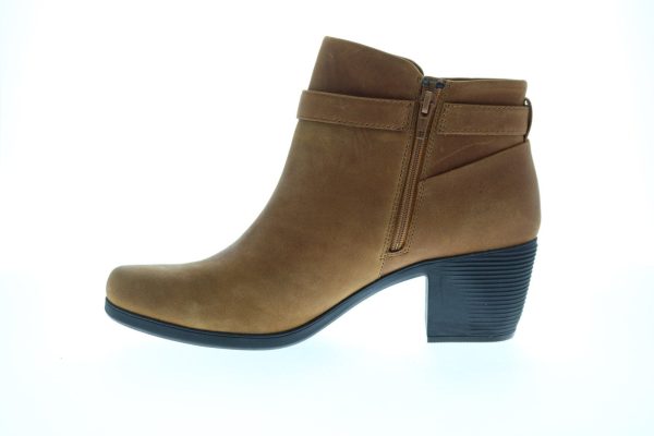 Clarks Un Lindel Lo 26145191 Womens Brown Leather Ankle & Booties Boots For Discount - Image 5