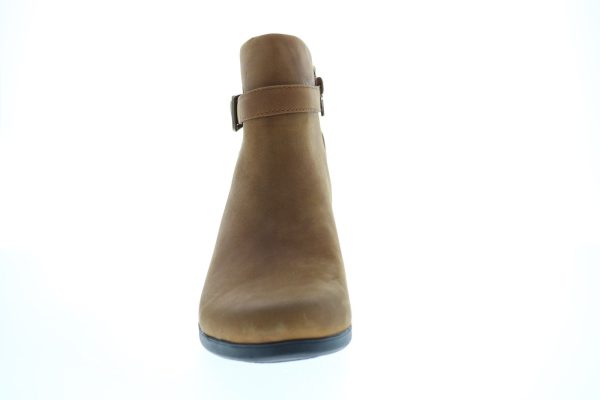 Clarks Un Lindel Lo 26145191 Womens Brown Leather Ankle & Booties Boots For Discount - Image 3