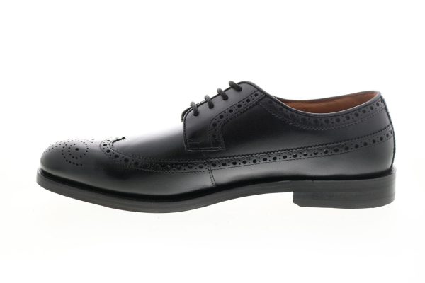Clarks Coling Limit Mens Black Leather Oxfords Wingtip & Brogue Shoes Hot on Sale - Image 5