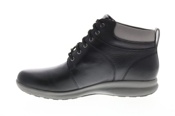 Clarks Un Adorn Walk 26145172 Womens Black Leather Casual Dress Boots Sale - Image 5