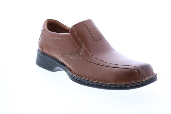 Clarks Escalade Step 26113919 Mens Brown Leather Loafers Casual Shoes Online - Image 2