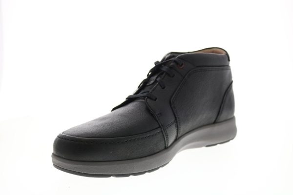 Clarks Un Trail Limit 26146643 Mens Black Wide Leather Lace Up Chukkas Boots on Sale - Image 4
