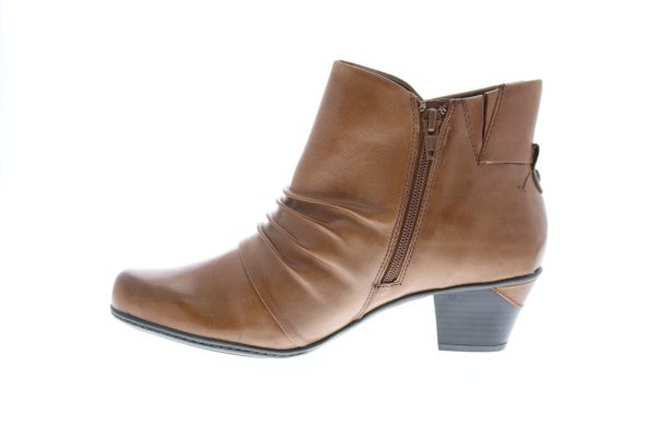 Earth Pegasus Soft Leather Womens Brown Leather Ankle & Booties Boots Cheap - Image 5