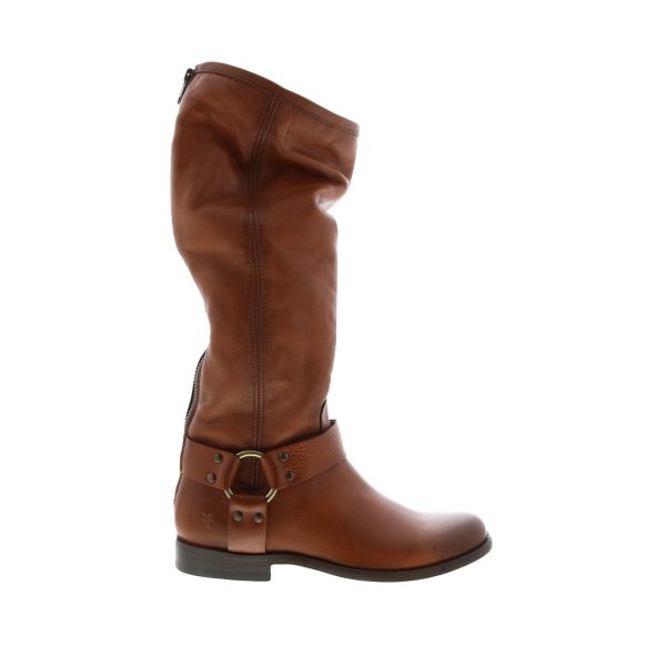 Frye Phillip Harness Tall 70511 Womens Brown Leather Casual Dress Boots Hot on Sale