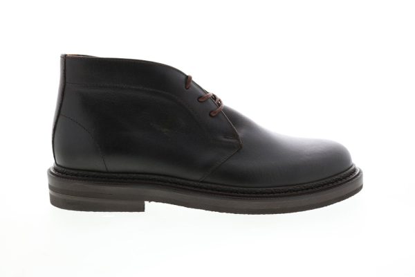 Aquatalia Harry Coated Suede 34M0942-COF Mens Brown Leather Chukkas Boots Online