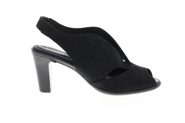 Rockport Owned TM75MMH V Sling BX1896 Womens Black Slingback Flats Shoes Discount
