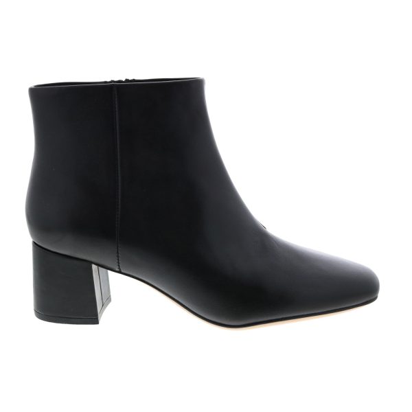 Clarks Sheer Flora 26144076 Womens Black Leather Ankle & Booties Boots For Sale