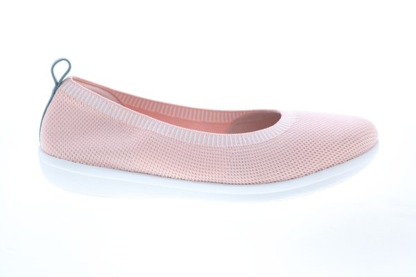 Clarks Ayla Paige 26141471 Womens Pink Canvas Slip On Ballet Flats Shoes Hot on Sale