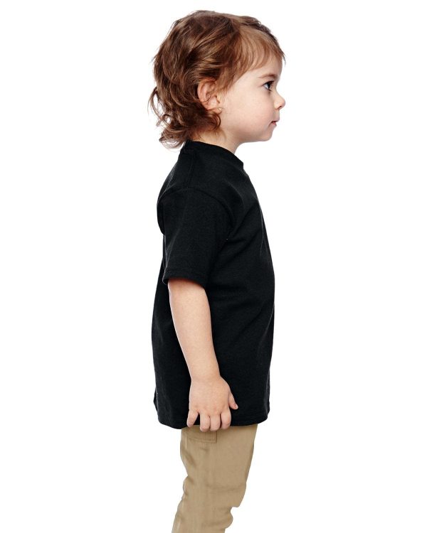 Gildan Lightweight Cotton Toddler T-Shirt | Black For Discount - Image 3
