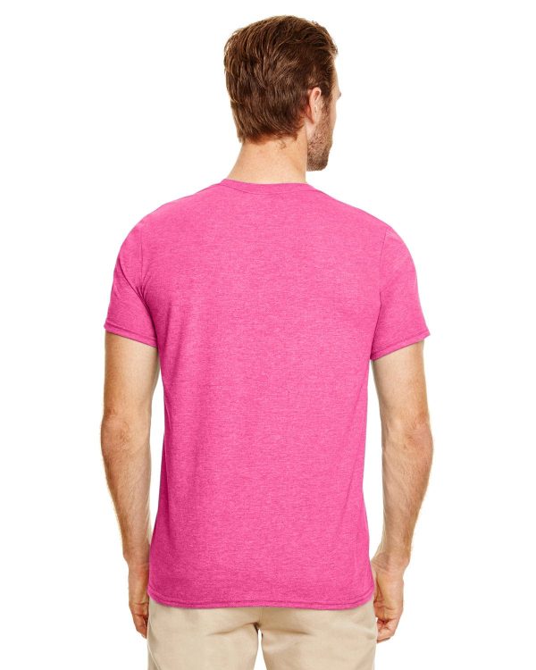 Gildan SoftStyle T-Shirt | Hthr Heliconia For Cheap - Image 2