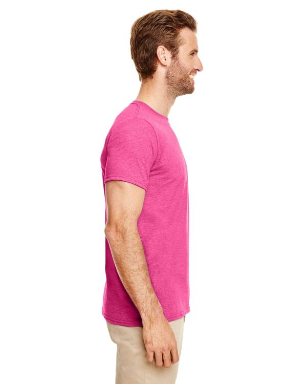 Gildan SoftStyle T-Shirt | Hthr Heliconia For Cheap - Image 3