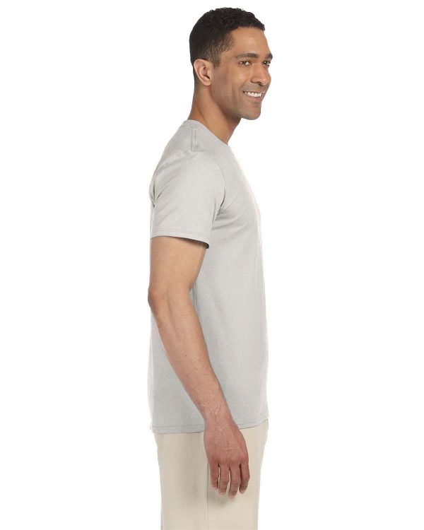 Gildan SoftStyle T-Shirt | Ice Grey For Sale - Image 3