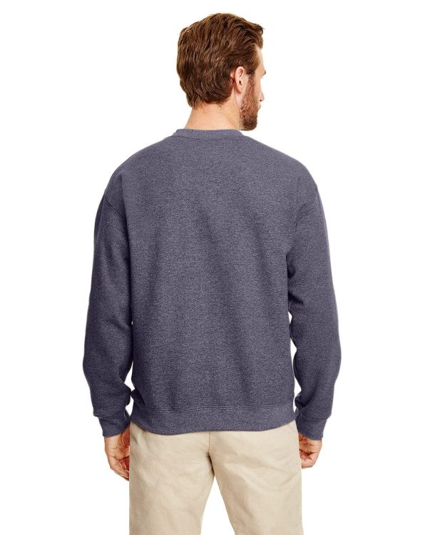 Gildan Lightweight 50 50 Crewneck Sweatshirt | Ht Sprt Drk Navy For Sale - Image 2