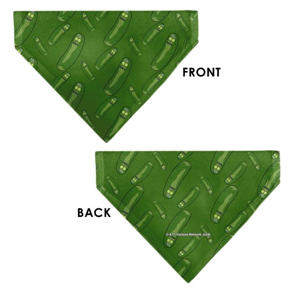 Pet Bandana - Rick and Morty Pickle Rick Pose Scattered Greens Discount - Image 3