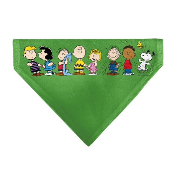 Pet Bandana - Peanuts Gang Group Pose Green Sale