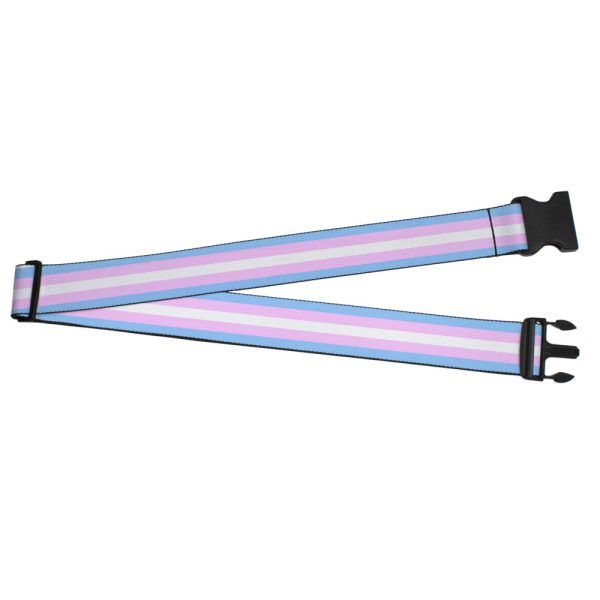 Luggage Strap - 2.0  - Flag Transgender Baby Blue Baby Pink White Fashion